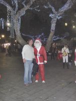 Oku joulupukin kanssa Las Palmasissa